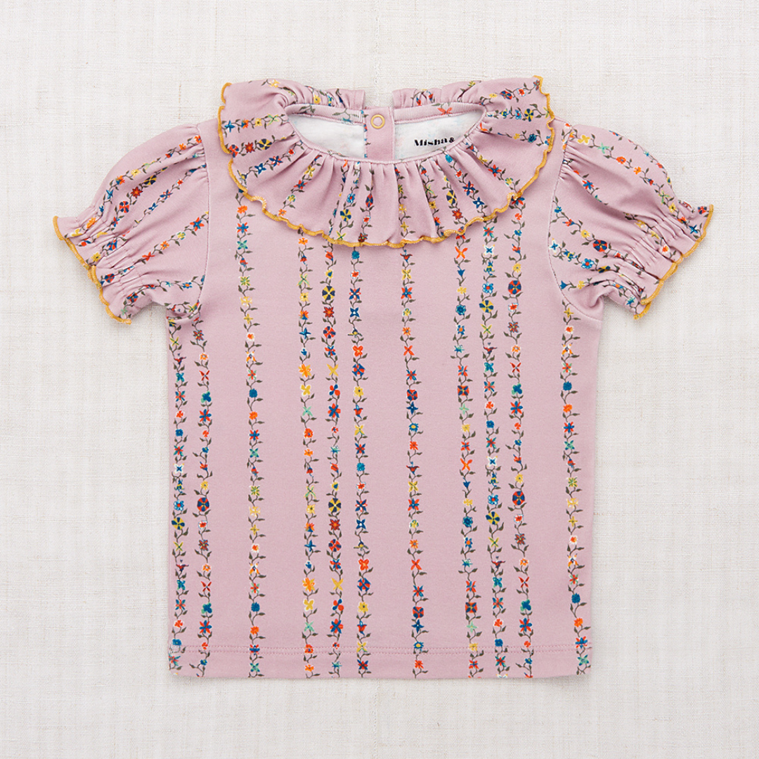 Misha&Puff - Balloon Sleeve Paloma Tee＜Plum Petal Little Botanica＞