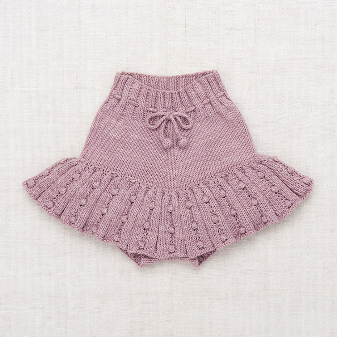 Misha&Puff - Eyelet Popcorn Skating Skirt＜Plum Petal＞