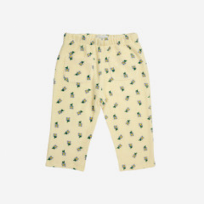 BOBO CHOSES - Baby Pansy Flower all over straight jogging pants