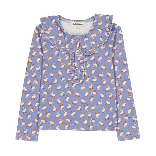 hello Simone - Matou top Rabbit Blue