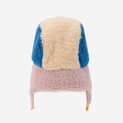 BOBO CHOSES - Bobo Choses color block sheepskin chapka