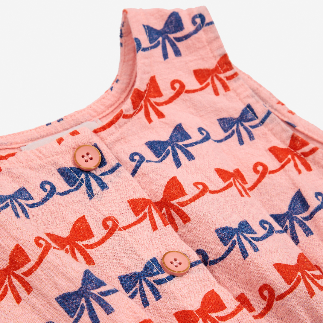 BOBO CHOSES - Baby Ribbon Bow all over woven romper