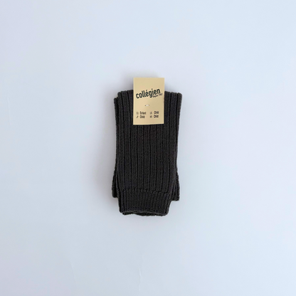 collegien - Hélène - Ribbed Merino Wool Legwarmers＜783 Pierre de Volvic＞