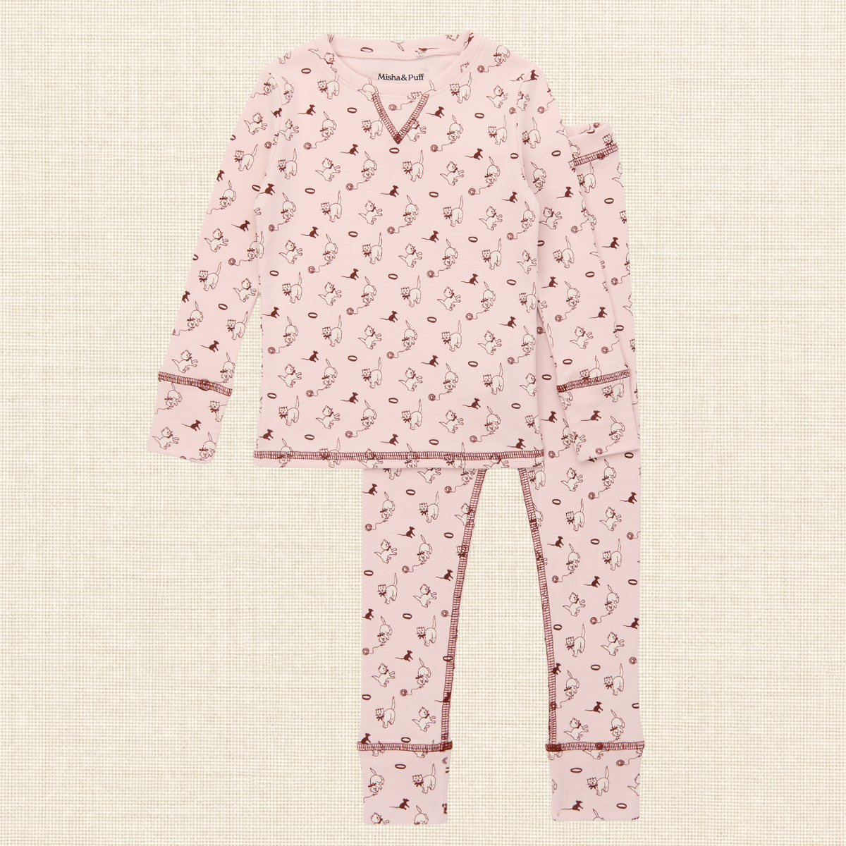 Misha&Puff - PAJAMA SET  ＜CANDYFLOSS CAT & MOUSE＞