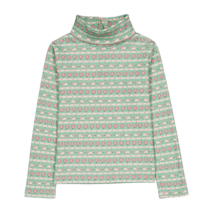 hello Simone - Twiggy turtleneck Kitty Aqua