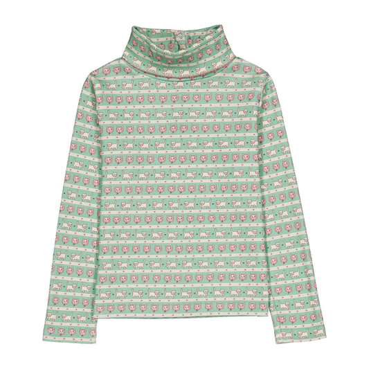 hello Simone - Twiggy turtleneck Kitty Aqua