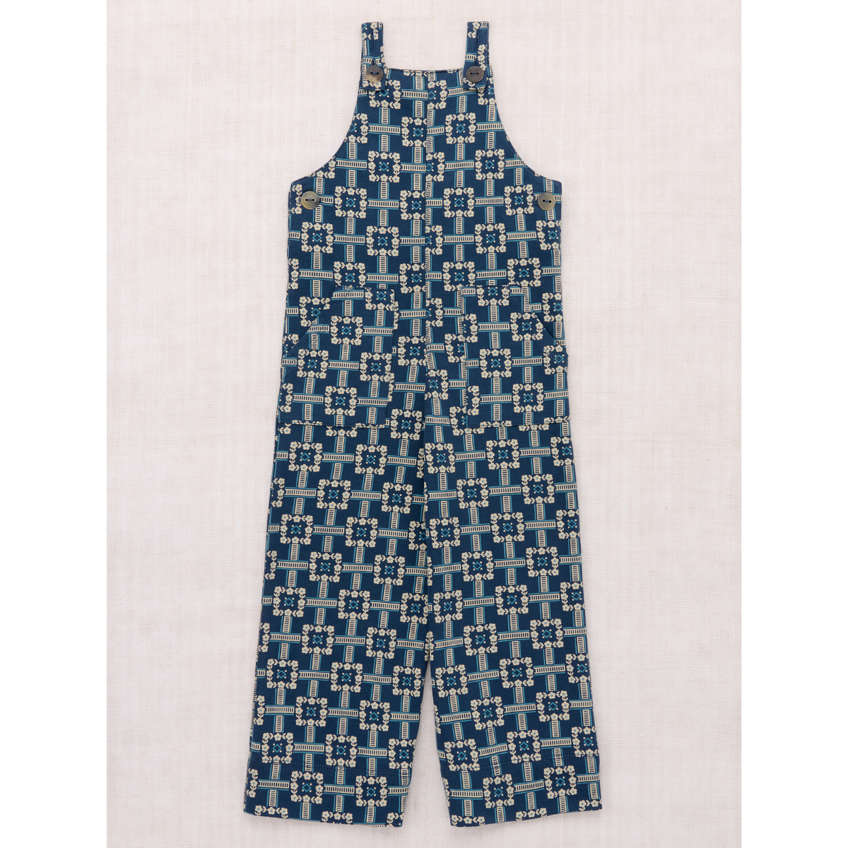 Misha&Puff - OVERALL ＜MOONLIGHT RAILROAD FLORAL＞