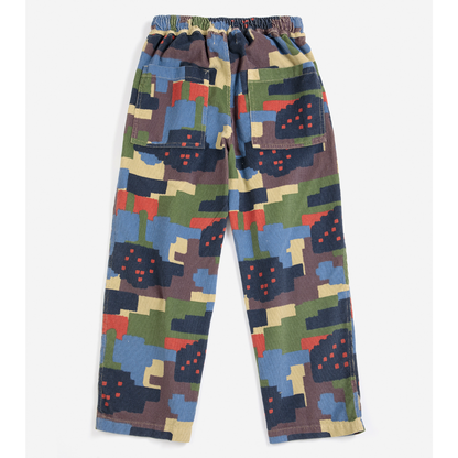 BOBO CHOSES - Paint Forest all over corduroy pants