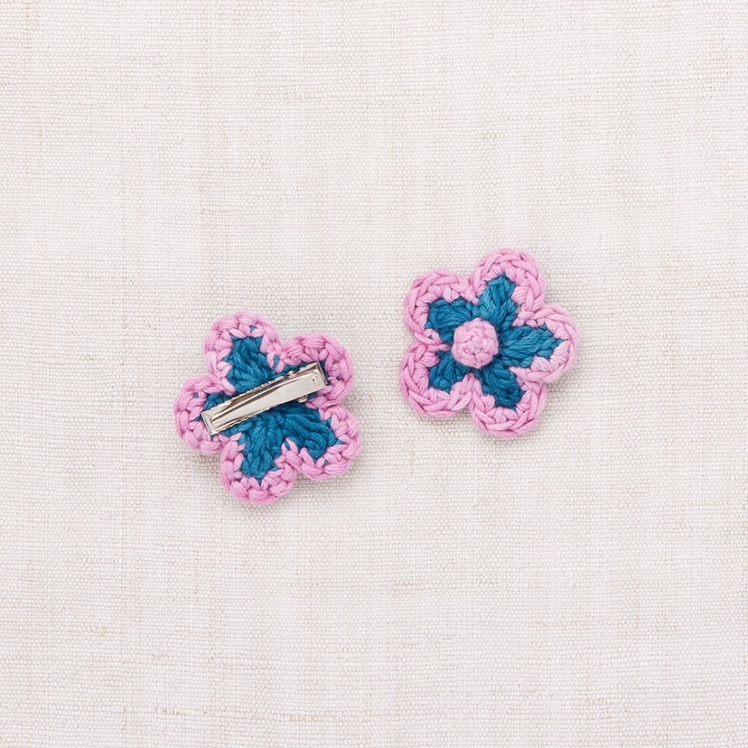 Misha&Puff - Medium Flower Clip Set＜Prussian Blue＞