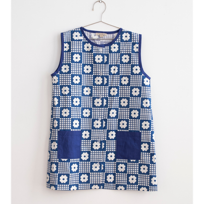 FISH&KIDS - NAVY FLOWERS RETRO DRESS