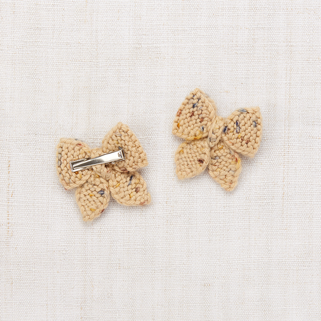 Misha&Puff - Baby Puff Bow Set＜Camel Confetti＞