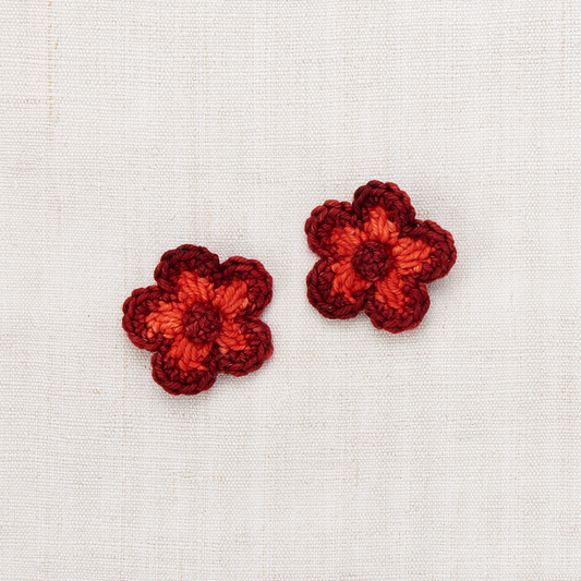 Misha&Puff - Medium Flower Clip Set＜Red Flame＞