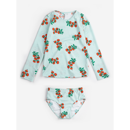 BOBO CHOSES - Juicy Tomatoes all over swim T-shirt culotte SET