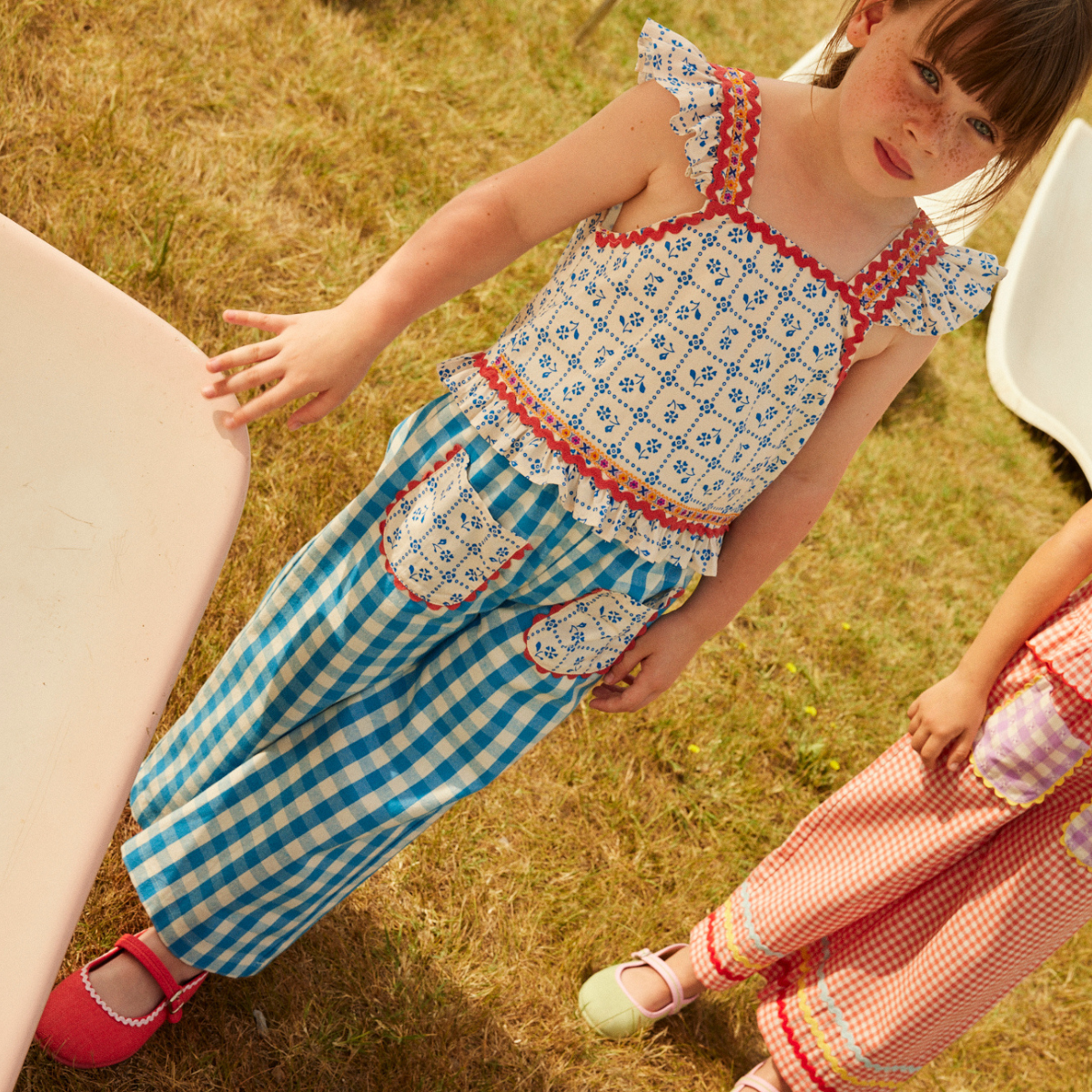 hello Simone - Mouna pants＜Ibiza blue＞