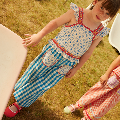 hello Simone - Mouna pants＜Ibiza blue＞