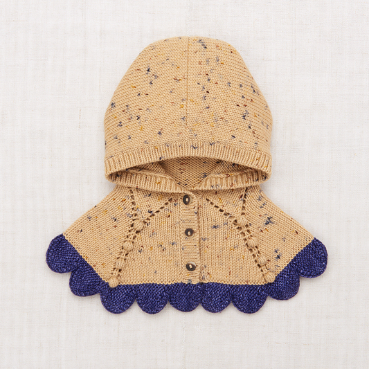 Misha&Puff - Scallop Capelet＜Camel Confetti＞