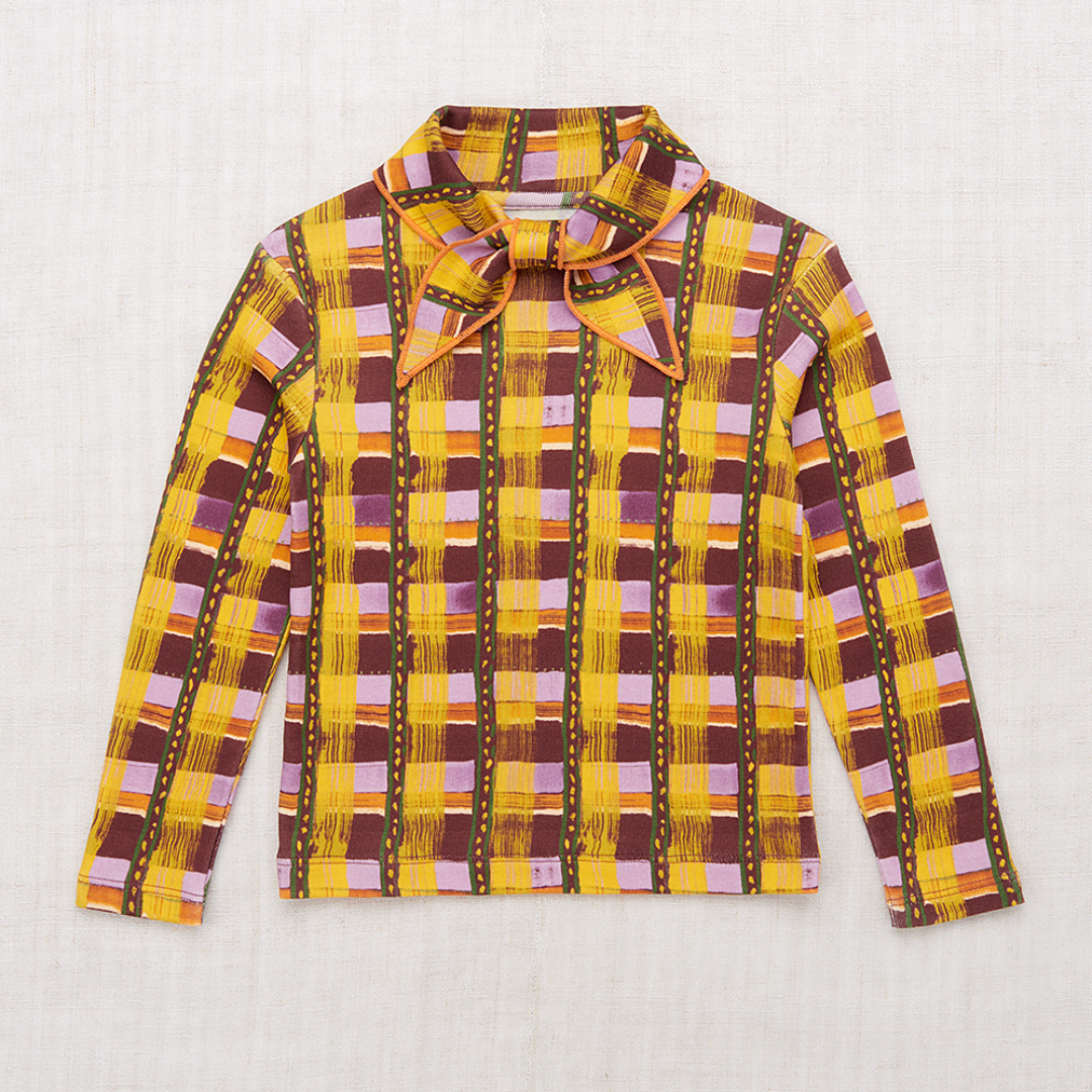 Misha&Puff - Scout Top＜Plum Watercolor Plaid＞